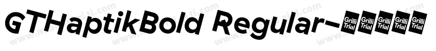 GTHaptikBold Regular字体转换
